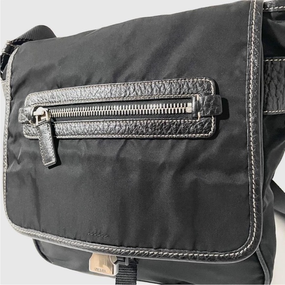 Prada Black Messenger Bag for Men - Picture 11 of 13
